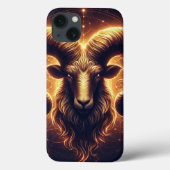 Golden Aries Zodiac Symbol Case-Mate iPhone Hülle (Rückseite)