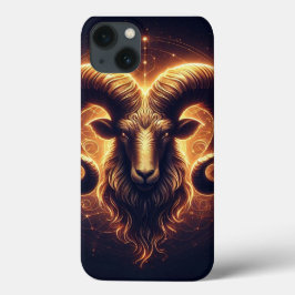 Golden Aries Zodiac Symbol Case-Mate iPhone Hülle