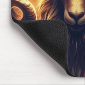 Golden Aries Zodiac Symbol Mousepad (Ecke)
