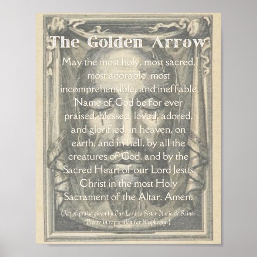 Golden Arrow Print Poster (Vorne)