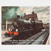 Golden Arrow Sheffield Park UK - Name hinzufügen Fleecedecke (Vorderseite (Horizontal))