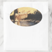 Golden Arrow Song Ovaler Aufkleber (Tasche)