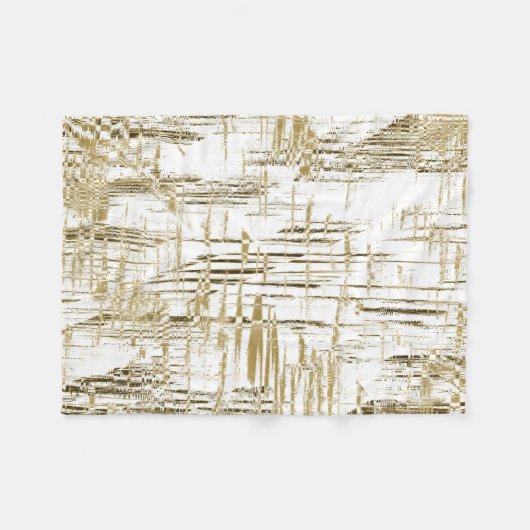 Golden Art Deco Fleecedecke (Vorderseite (Horizontal))