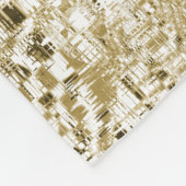 Golden Art Deco Fleecedecke (Ecke)