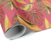 Golden Art Deco Naturparadies Geschenkpapier (Rolleneckpunkt)