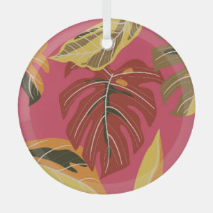 Golden Art Deco Naturparadies Ornament Aus Glas