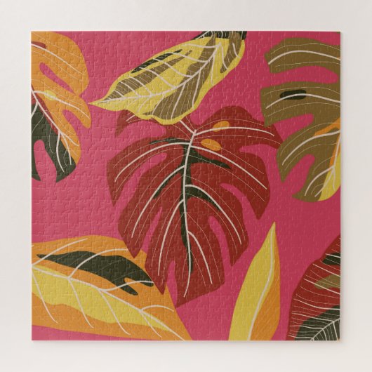 Golden Art Deco Naturparadies Puzzle (Vertikal)