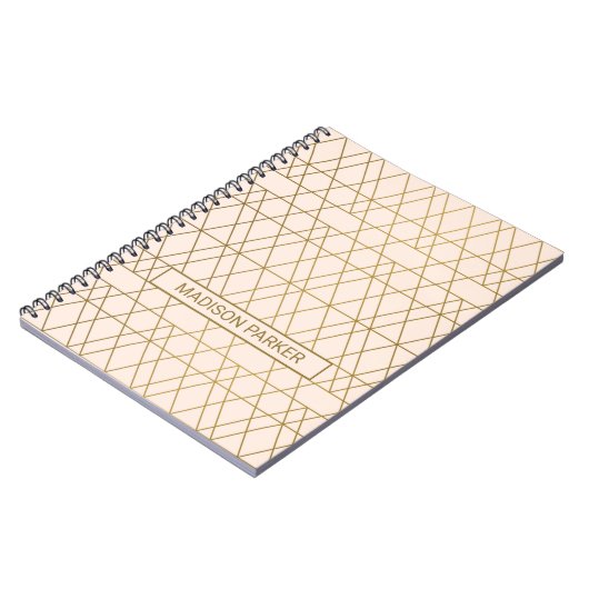 Golden Art Deco Notizblock (Linke Seite)