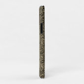 Golden Art Deco Phone Case mit Ihren Initial(en) (Hinten/Rechts)