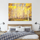 Golden Aspen Forest Leinwanddruck (Insitu (Schlafzimmer))