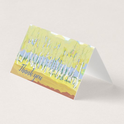 Golden Aspens Dankeschön Karte (Vorderseite)