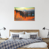 Golden Aspens Oberhalb der Schlange Leinwanddruck (Insitu (Schlafzimmer))