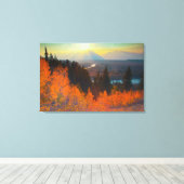 Golden Aspens Oberhalb der Schlange Leinwanddruck (Insitu (Holzboden))