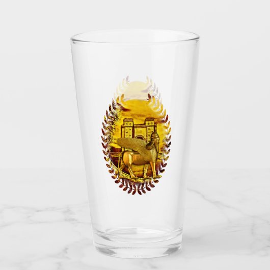 Golden Assyria Glass Cup Glas (Vorderseite)