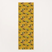 Golden Atomic | Moderne Mitte des Jahrhunderts | Z Yogamatte (Vorderseite)