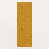 Golden Atomic | Moderne Mitte des Jahrhunderts | Z Yogamatte (Rückseite)