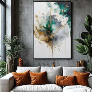 Golden Aurora Leinwanddruck