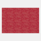 Golden Auspicious Wolken 2023 Chinesisches Neujahr Geschenkpapier Set (Vorderseite 3)