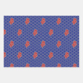 Golden Auspicious Wolken 2023 Chinesisches Neujahr Geschenkpapier Set (Vorderseite)