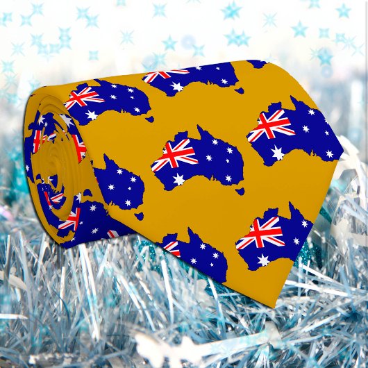 Golden Australia Krawatte, Australian Flag Krawatte