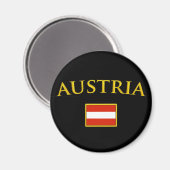 Golden Austria Magnet (Vorderseite/Rückseite)