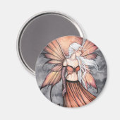 Golden Autumn Fairy Magnet (Vorderseite/Rückseite)