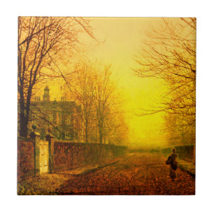 Golden Autumn John Atkinson Grimshaw Fliese