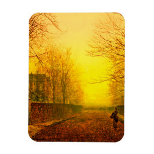 Golden Autumn John Atkinson Grimshaw Magnet