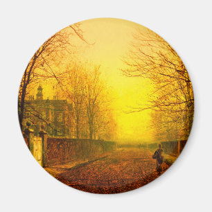 Golden Autumn John Atkinson Grimshaw Magnet