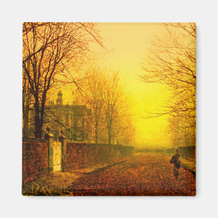 Golden Autumn John Atkinson Grimshaw Magnet