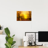 Golden Autumn John Atkinson Grimshaw Poster (Heimbüro)