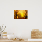 Golden Autumn John Atkinson Grimshaw Poster (Küche)