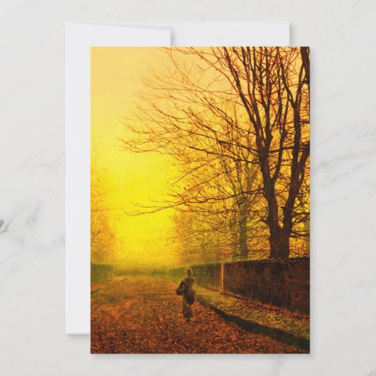 Golden Autumn John Atkinson Grimshaw Save The Date (Vorderseite)