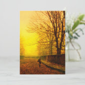 Golden Autumn John Atkinson Grimshaw Save The Date (Stehend Vorderseite)