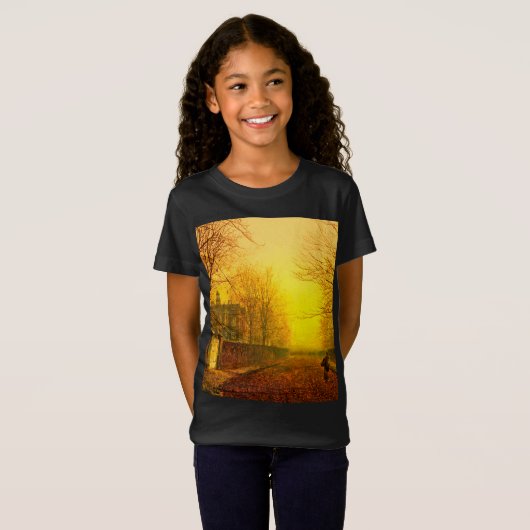 Golden Autumn John Atkinson Grimshaw T-Shirt (Vorne ganz)