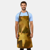 Golden Autumn Leaves Christmas Gift Schürze (Getragen)