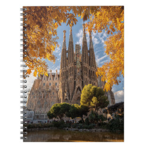 Golden Autumn Sagrada View Notebook Notizblock