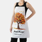 Golden Autumn Trees Happy Thanksgiving Greeting Schürze (InSitu)