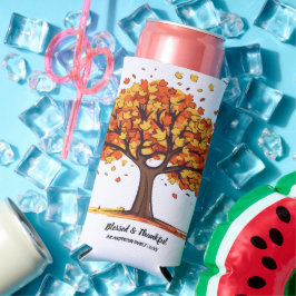 Golden Autumn Trees Happy Thanksgiving Greeting Selters Dosenkühler