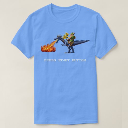 Golden Ax Pixel Style Retro DOS Game Fan T-Shirt (Design vorne)
