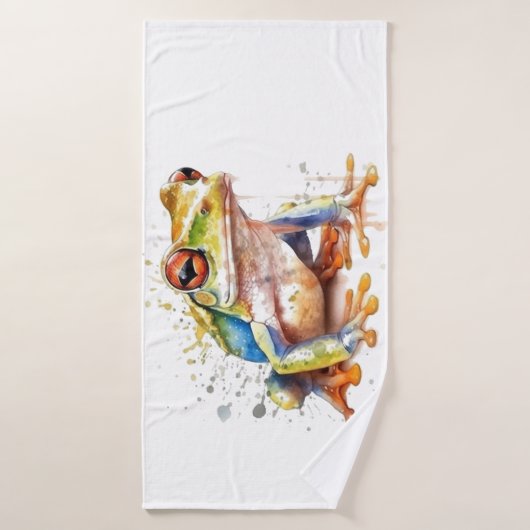 Golden Azure Tree Frog Badehandtuch (Badehandtuch)