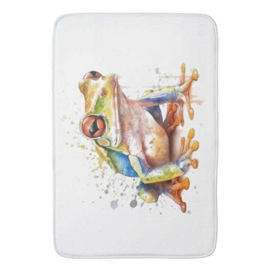 Golden Azure Tree Frog Badematte (Vorderseite Vertikal)