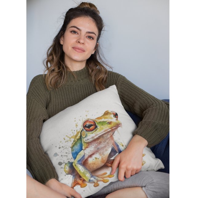 Golden Azure Tree Frog Kissen (Von Creator hochgeladen)