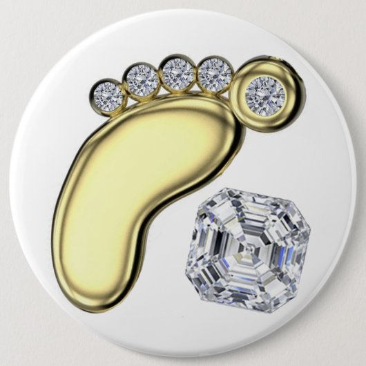 Golden Baby Foot Button (Vorderseite)