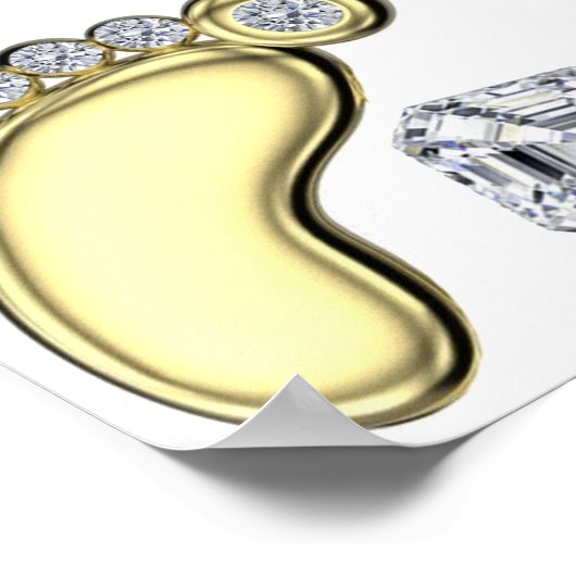 Golden Baby Foot Poster (Ecke)