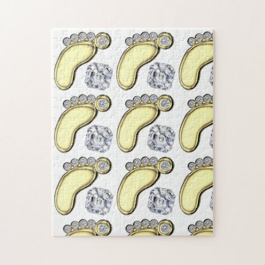 Golden Baby Foot Puzzle (Vertikal)