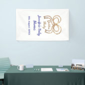 Golden baby Glitzer Bogen Royal Blue Babydusche Banner (Messeveranstaltung)