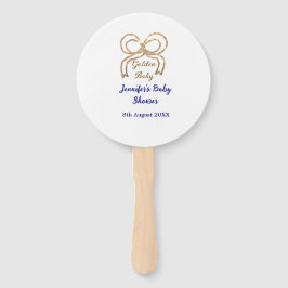 Golden baby Glitzer Bogen Royal Blue Babydusche Fächer