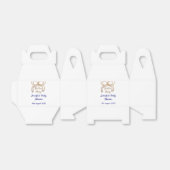 Golden baby Glitzer Bogen Royal Blue Babydusche Geschenkschachtel (Ungefaltet)