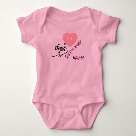 GOLDEN BABY STRAMPLER (Vorderseite)